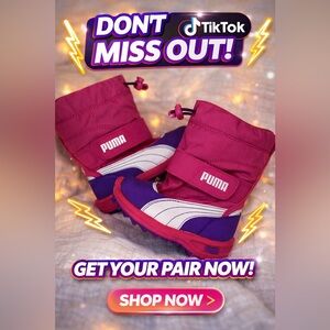 PUMA Unisex Infant Grip X Amaranth Purple/Magenta/White